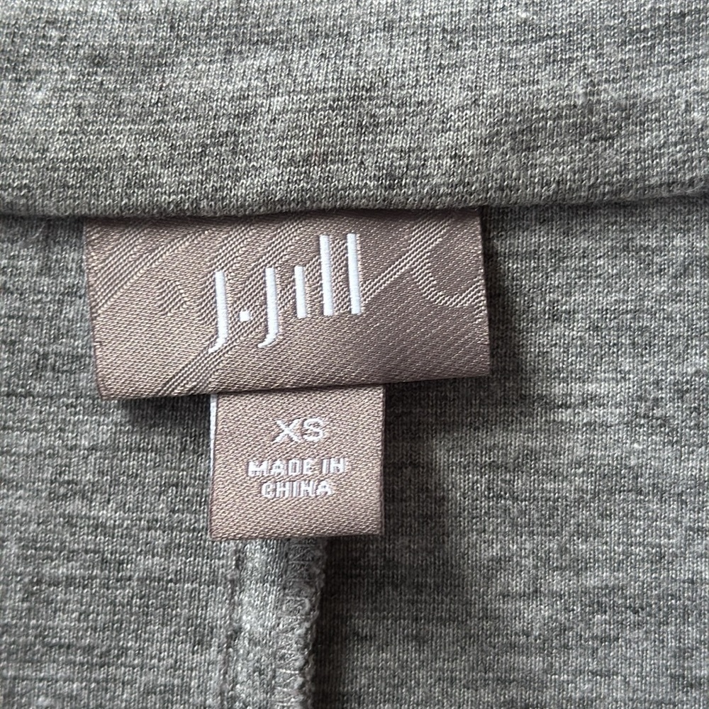 J Jill jersey blazer gray women’s size xs - Picture 3 of 10